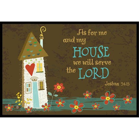 Carolines Treasures As for Me & My House Indoor or Outdoor Mat, 18 x 27 CA78958